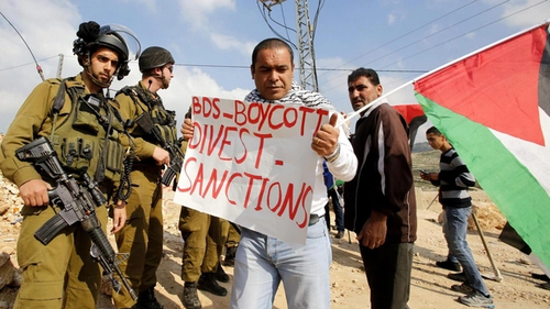 Протесты в поддержку кампании BDS на Западном Берегу
